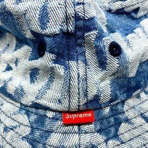 SUPREME Jacquard Denim Bucket hat